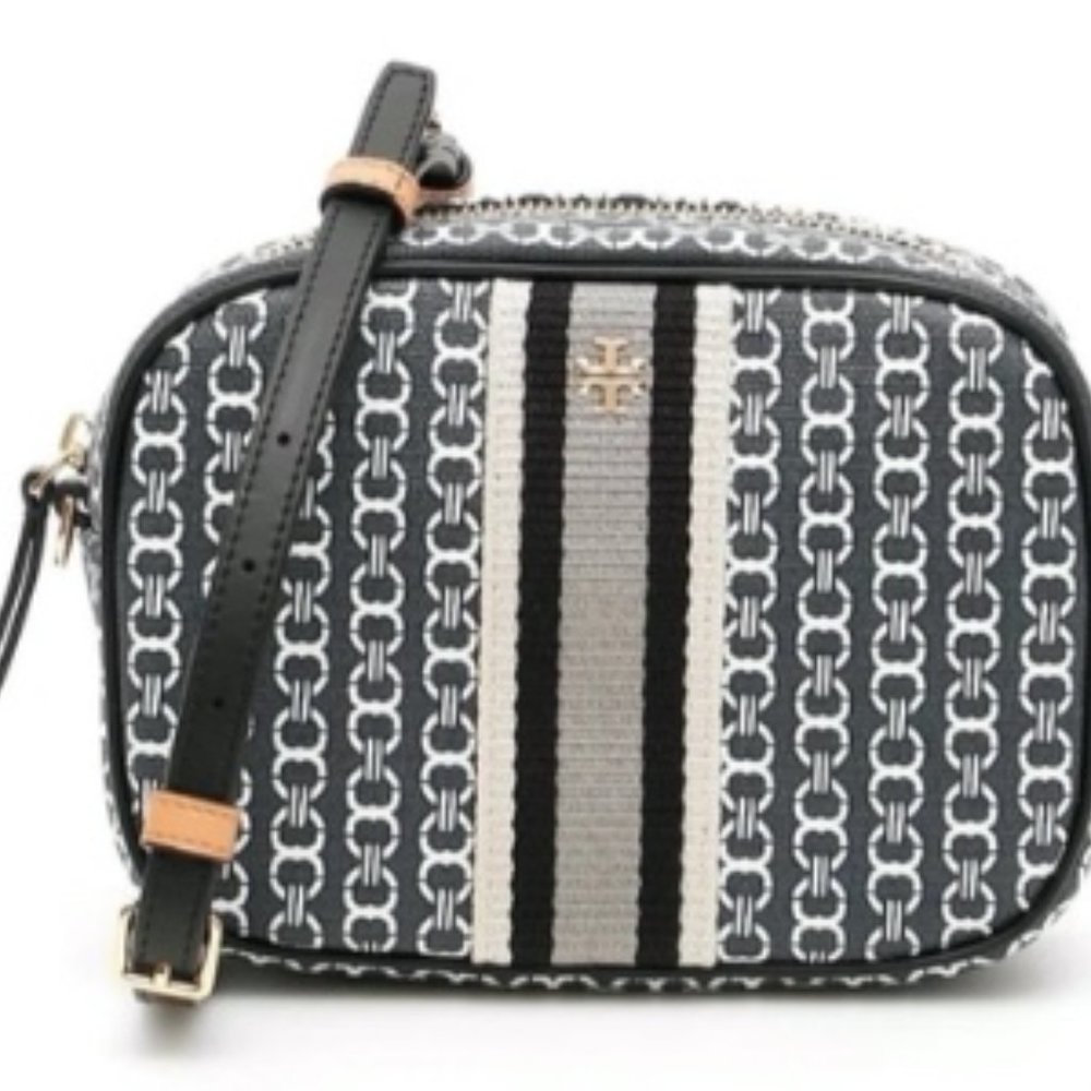 TORY BURCH BLACK GEMINI LINK BAG New Without Tags, price tag still inside purse